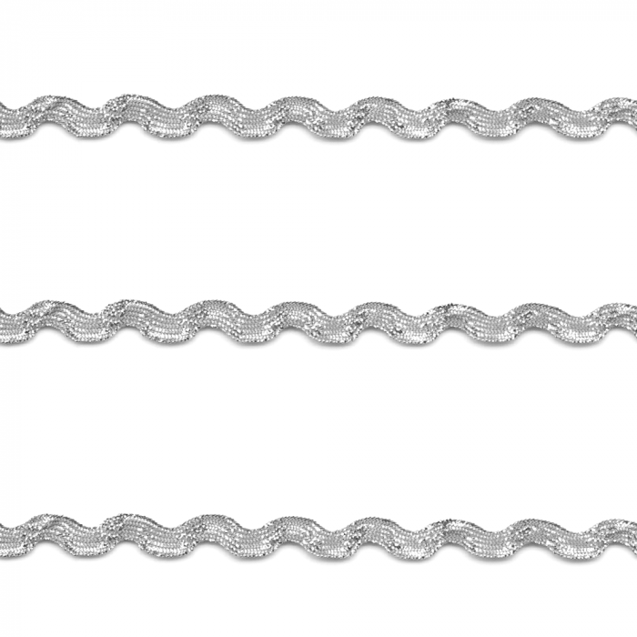 Sianinha Metalizada Melaço Ouro/Prata 3mm C/50mts Ref:CM205